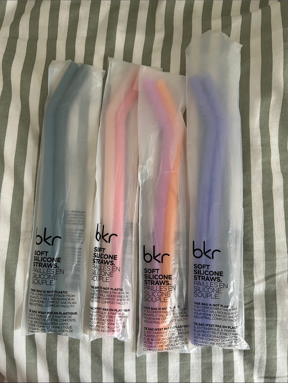 4 bkr Big Straw Sets Sea Forest, Lemonade Stand, Palace of Kitsch, and Doe